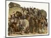 The Animals Emerge Two by Two from Noah's Ark-null-Mounted Photographic Print