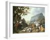 The Animals Entering Noah's Ark, 1650-Giovanni Battista Benvenuti-Framed Giclee Print