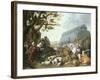 The Animals Entering Noah's Ark, 1650-Giovanni Battista Benvenuti-Framed Giclee Print