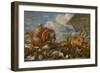 The Animals Entering Noahs Ark by Giovanni Benedetto Castiglione-Giovanni Benedetto Castiglione-Framed Giclee Print