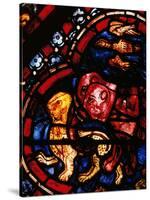 The Animals Leaving Noah's Ark, Stained Glass-null-Stretched Canvas