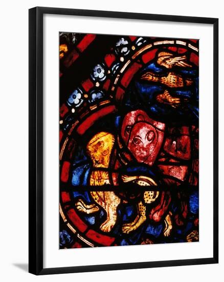 The Animals Leaving Noah's Ark, Stained Glass-null-Framed Giclee Print