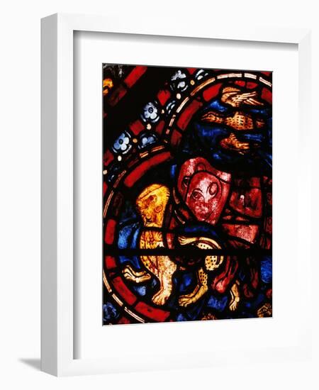 The Animals Leaving Noah's Ark, Stained Glass-null-Framed Giclee Print