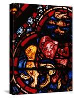 The Animals Leaving Noah's Ark, Stained Glass-null-Stretched Canvas