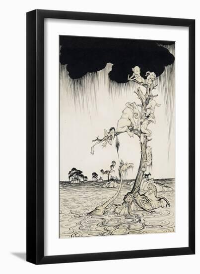 'The Animals You Know Are Not As They Are Now'-Arthur Rackham-Framed Premium Giclee Print