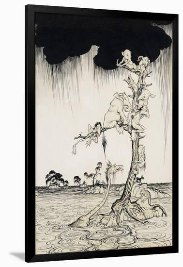 'The Animals You Know Are Not As They Are Now'-Arthur Rackham-Framed Giclee Print