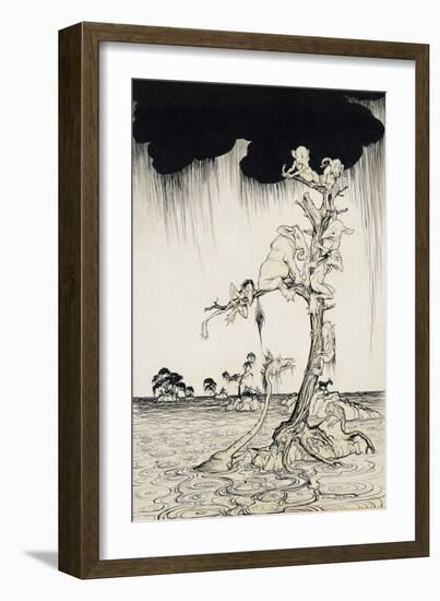 'The Animals You Know Are Not As They Are Now'-Arthur Rackham-Framed Giclee Print