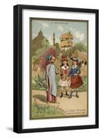 The Annamite Village, Exposition Universelle, Paris, 1889-null-Framed Giclee Print