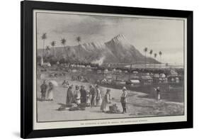 The Annexation of Hawaii by America, the Landing-Place, Honolulu-null-Framed Giclee Print