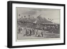 The Annexation of Hawaii by America, the Landing-Place, Honolulu-null-Framed Giclee Print