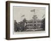 The Annexation of Hawaii, Hoisting the American Flag at Honolulu-null-Framed Giclee Print