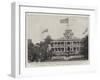 The Annexation of Hawaii, Hoisting the American Flag at Honolulu-null-Framed Giclee Print