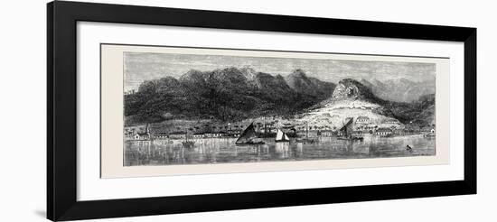 The Annexation of the Fiji Islands: View of Levuka from the Anchorage-null-Framed Giclee Print