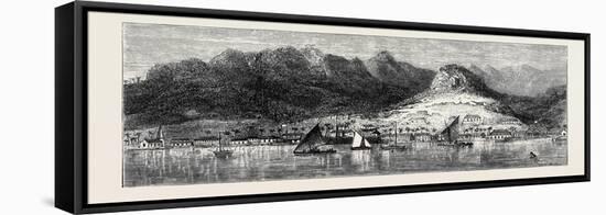 The Annexation of the Fiji Islands: View of Levuka from the Anchorage-null-Framed Stretched Canvas