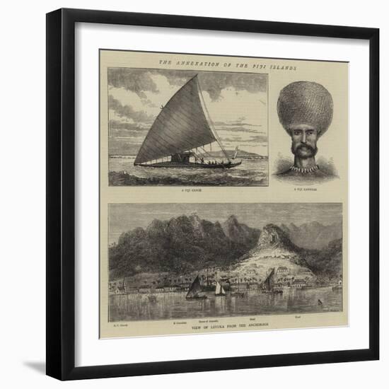 The Annexation of the Fiji Islands-null-Framed Giclee Print