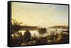 The Annisquam River Looking Toward Ipswich Bay-Fitz Hugh Lane-Framed Stretched Canvas