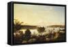 The Annisquam River Looking Toward Ipswich Bay-Fitz Hugh Lane-Framed Stretched Canvas