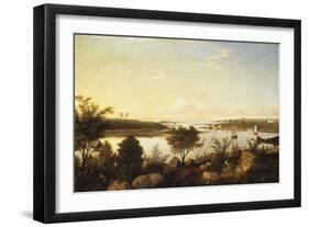 The Annisquam River Looking Toward Ipswich Bay-Fitz Hugh Lane-Framed Giclee Print