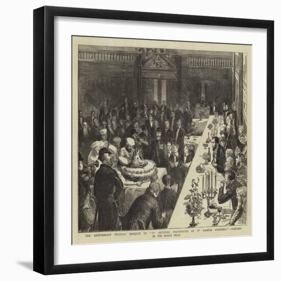 The Anniversary Festival Banquet of Ye Antiente Fraternitie of Ye Rahere Almoners-Sydney Prior Hall-Framed Giclee Print