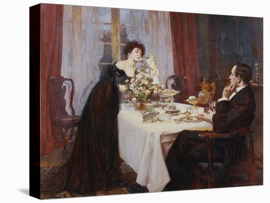 The Anniversary, "I Love Thee to the Level of Everyday's Most Quiet Need" - Elizabeth Barrett…-Albert Chevallier Tayler-Stretched Canvas