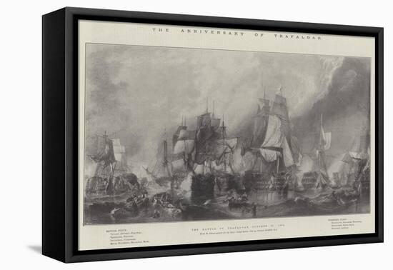 The Anniversary of Trafalgar, the Battle of Trafalgar, 21 October 1805-null-Framed Stretched Canvas