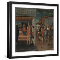 The Announcement of the Death of Uriah to King David and Bathsheba-Domenico Morone-Framed Giclee Print