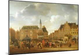 The Announcement of the Peace Treaty of Munster in 1648 from the Balcony of the Town Hall of Haarle-Gillis Rombouts-Mounted Giclee Print