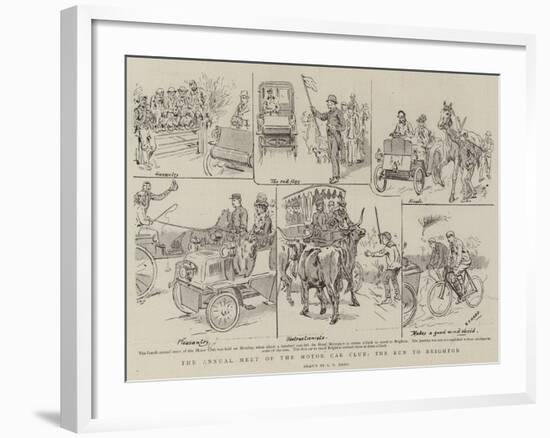 The Annual Meet of the Motor Car Club, the Run to Brighton-S.t. Dadd-Framed Giclee Print