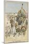 The Annual Migration of Algerian Tribes, for the Purpose of Trading-null-Mounted Art Print