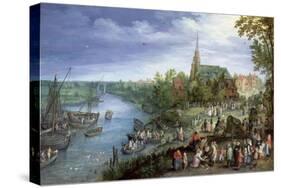 The Annual Parish Fair in Schelle, 1614-Jan Brueghel the Elder-Stretched Canvas