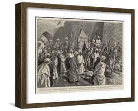 The Annual Pilgrimage to Mecca, the Departure of the Holy Carpet from Jeddeh-Oswaldo Tofani-Framed Giclee Print