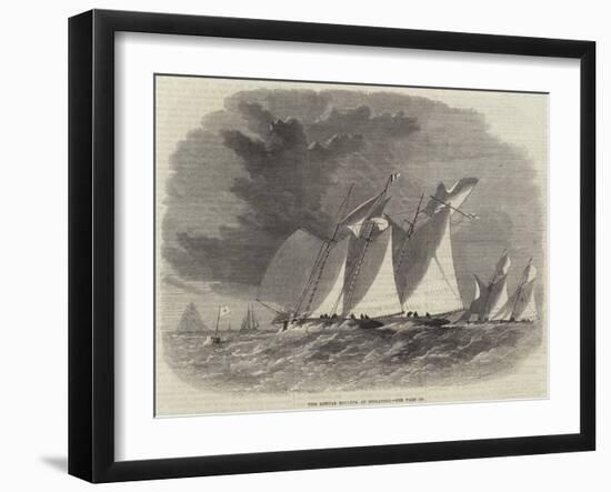 The Annual Regatta at Singapore-null-Framed Giclee Print