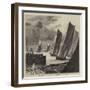 The Annual Sailing Barge Match on the Thames-null-Framed Giclee Print