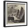 The Annual Sailing Barge Match on the Thames-null-Framed Giclee Print