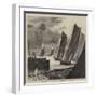 The Annual Sailing Barge Match on the Thames-null-Framed Giclee Print