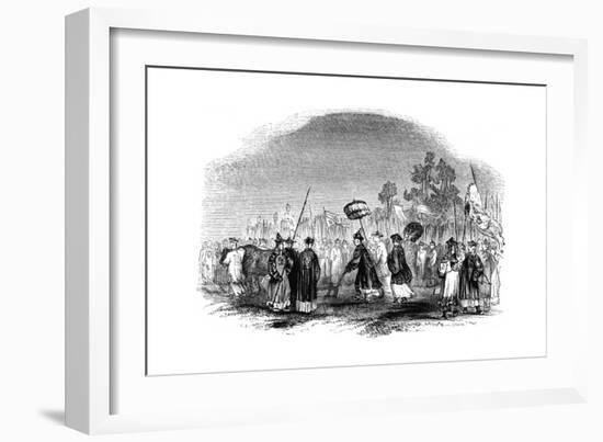 The Annual Spring Festival, 1847-Evans-Framed Giclee Print