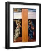 'The Annunciate Virgin and Archangel Gabriel', 1490-Sandro Botticelli-Framed Giclee Print