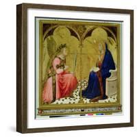 The Annunciation, 1344-Ambrogio Lorenzetti-Framed Giclee Print