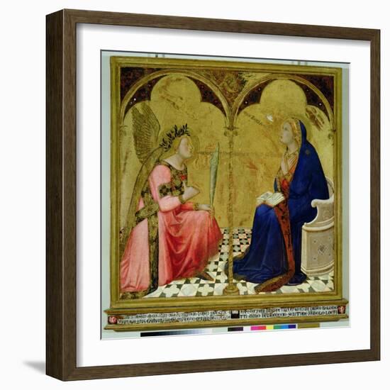 The Annunciation, 1344-Ambrogio Lorenzetti-Framed Giclee Print