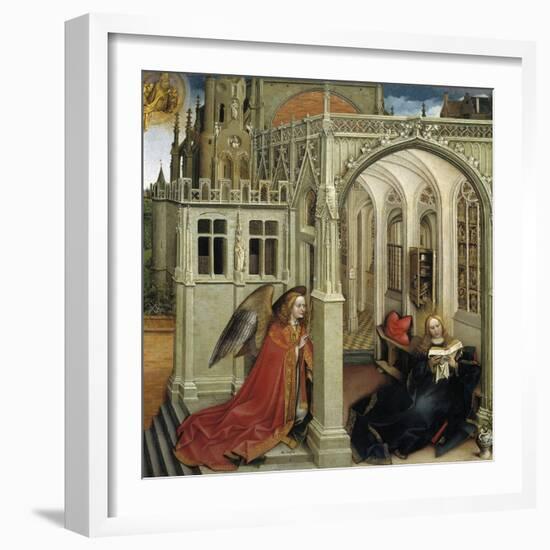 The Annunciation, 1418-1419-Robert Campin-Framed Giclee Print