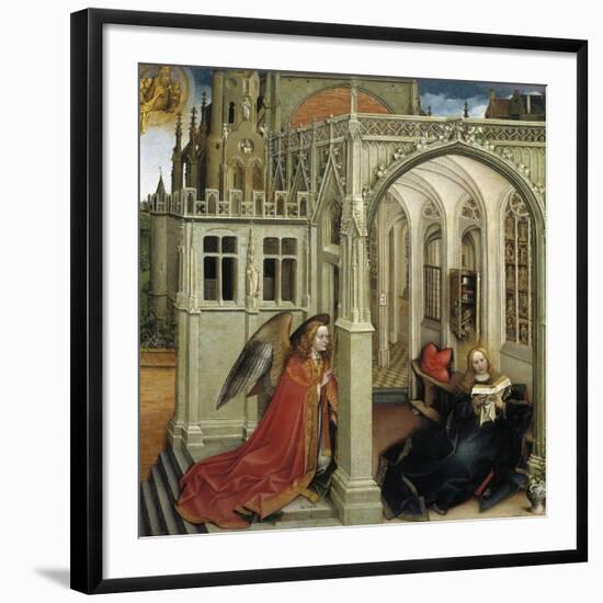 The Annunciation, 1418-1419-Robert Campin-Framed Giclee Print