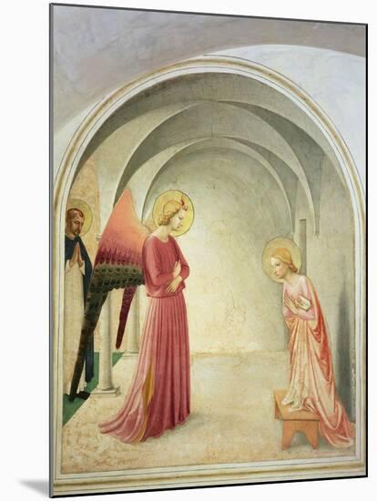 The Annunciation, 1442-Fra Angelico-Mounted Giclee Print