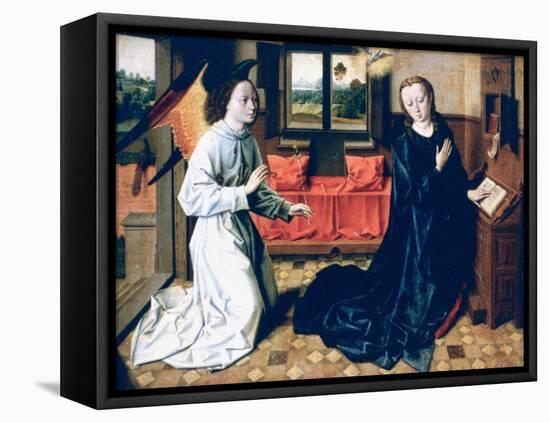 The Annunciation, 1465-1470-Dieric Bouts-Framed Stretched Canvas