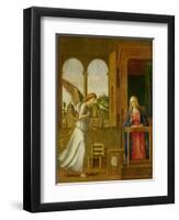 The Annunciation, 1495-Giovanni Battista Cima Da Conegliano-Framed Giclee Print