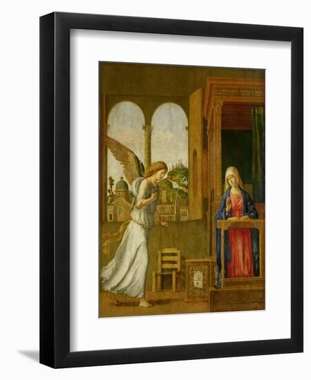 The Annunciation, 1495-Giovanni Battista Cima Da Conegliano-Framed Giclee Print