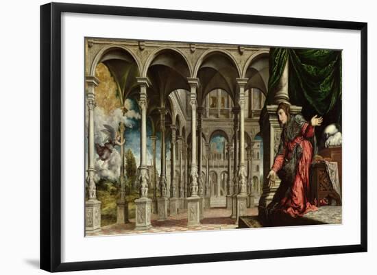 The Annunciation, 1545-50-Paris Bordone-Framed Giclee Print