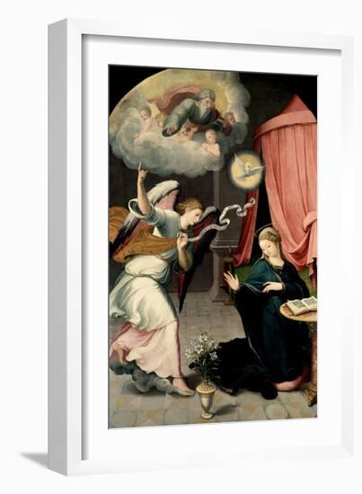 The Annunciation, 1559-Juan Correa de Vivar-Framed Giclee Print