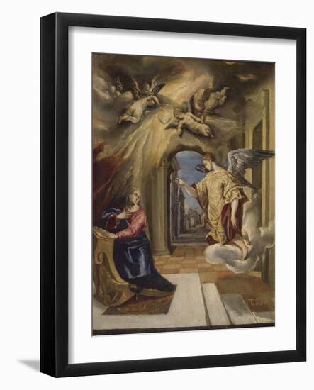 The Annunciation, 1570-1572-El Greco-Framed Giclee Print