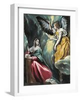 The Annunciation, 1595-1600-El Greco-Framed Giclee Print