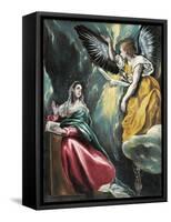 The Annunciation, 1595-1600-El Greco-Framed Stretched Canvas